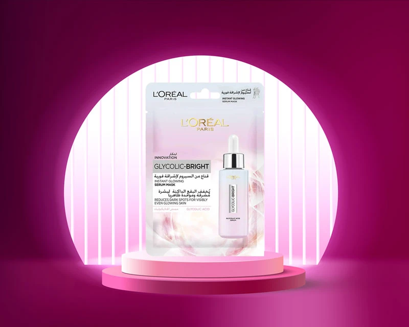 LOREAL Glycolic Bright Tissue Mask Serum 30 g