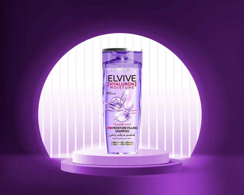 لوريال - شامبو  للشعر الجاف Elvive Hyaluron Moisture Filling Shampoo For Dry Hai